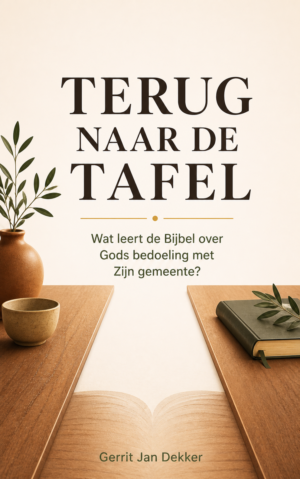 Omslag van Terug naar de Tafel van Gerrit Jan Dekker
